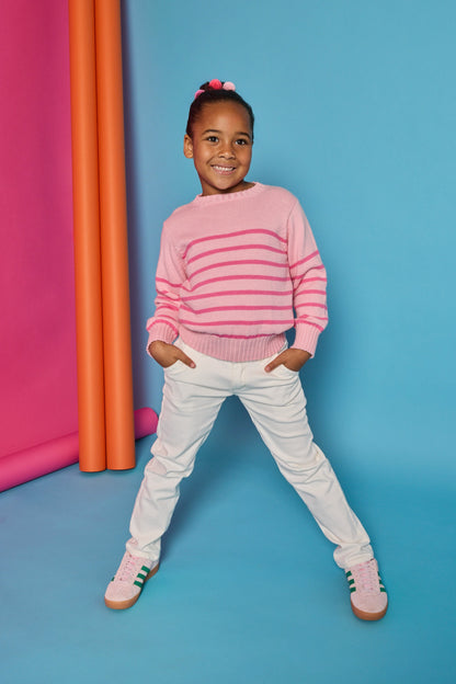 Bisby Striped Sweater - Pink