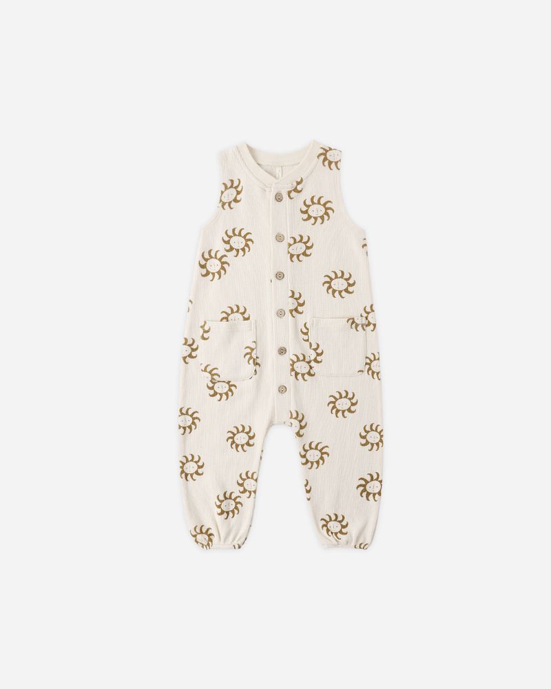 SUMMER WAFFLE JUMPSUIT SUNNY - Persnickety Shop