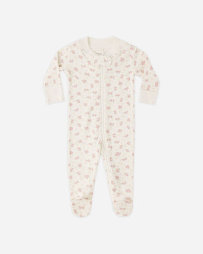 Zip Long Sleeve Sleeper Footie || Flower Field - Persnickety Shop