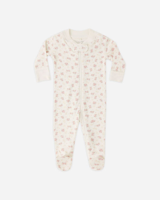 Zip Long Sleeve Sleeper Footie || Flower Field - Persnickety Shop