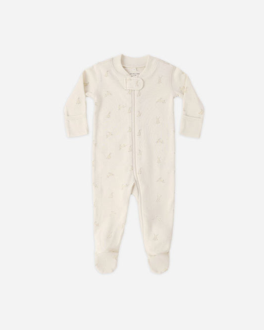 Zip Long Sleeve Sleeper Footie || Bunnies - Persnickety Shop