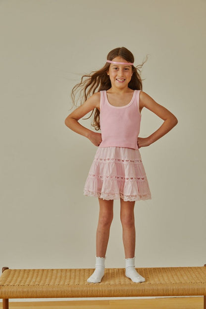 Sofia Pink Mini Skirt - Persnickety Shop