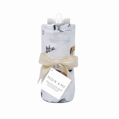 MON AMI CHANTILLY BLANKET AND RATTLE SET - Persnickety Shop