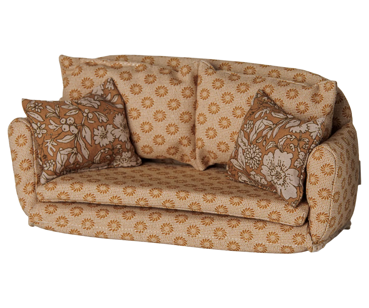 PREORDER Maileg NEW Sofa bed, Mouse, Large - Ocher