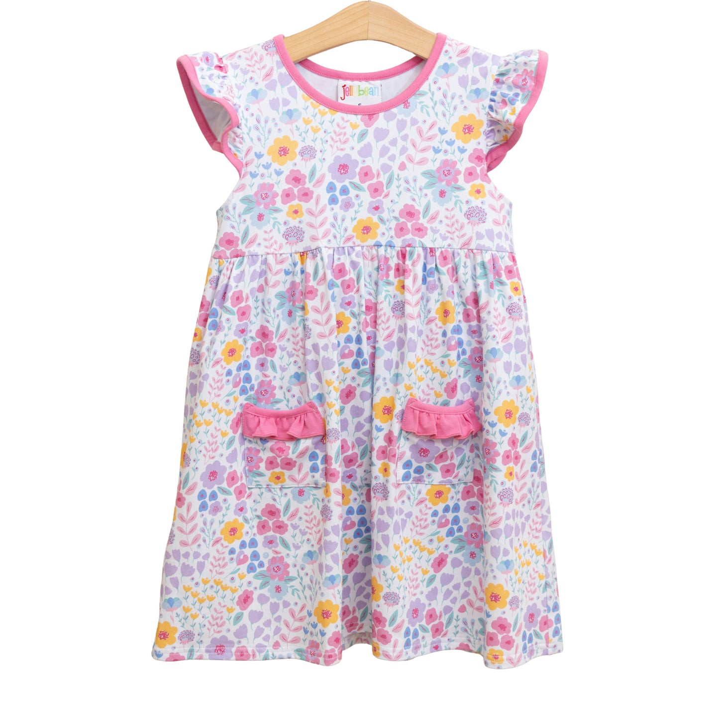 Jellybean Poppies and Petals Pocket Dres - Persnickety Shop
