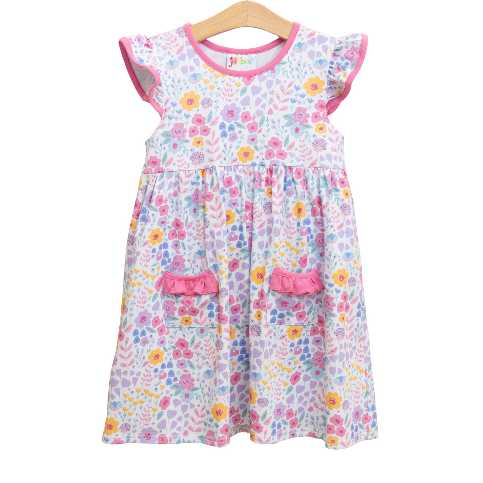 Jellybean Poppies and Petals Pocket Dres - Persnickety Shop
