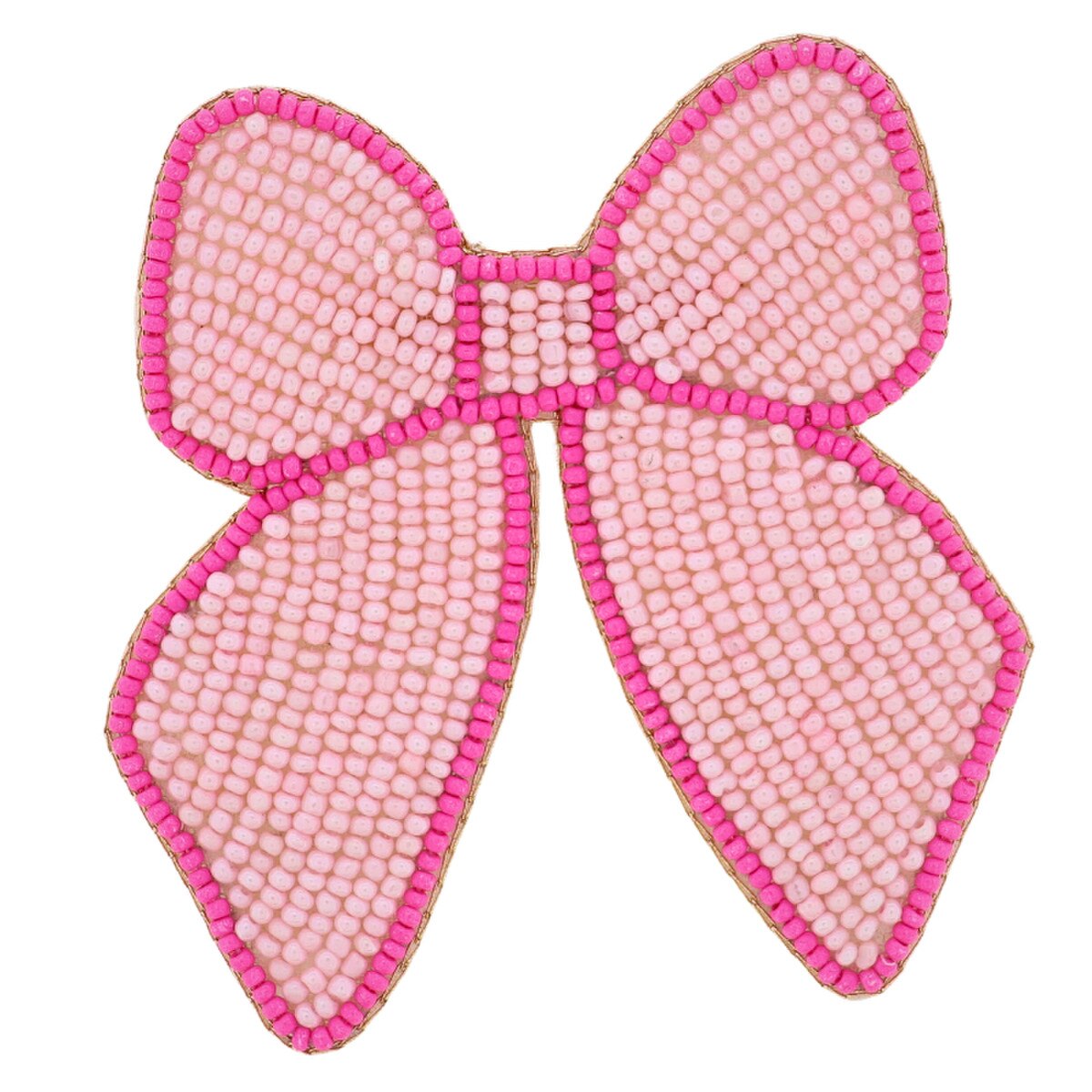 Jane Marie BOW PINK & HOT PINK BEADED BROOCH BACKPACK Accessory - Persnickety Shop