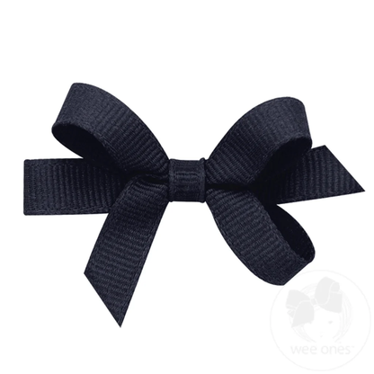 Wee Ones Baby Grosgrain Hair Bow NAVY