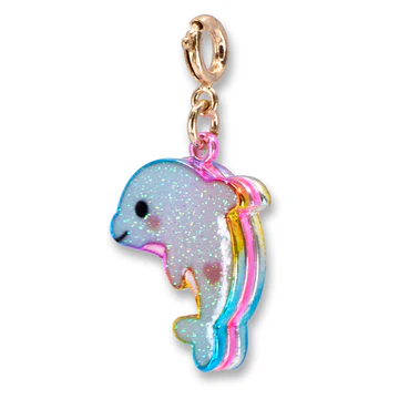 CHARM IT Gold Glitter Tie-Dye Dolphin Charm - Persnickety Shop