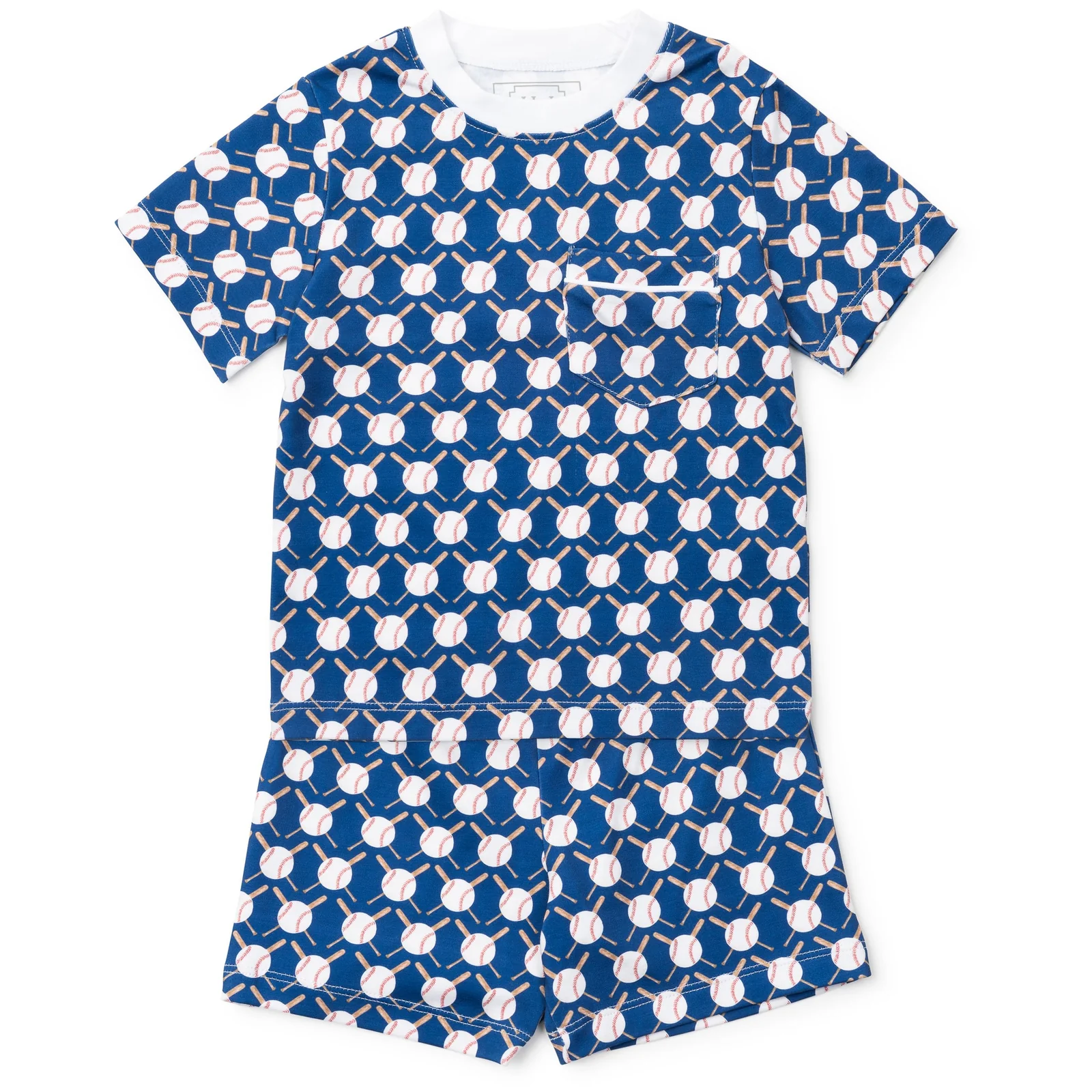 Lila and Hayes Charles Boys' Short Set - Up at Bat Baseball - Persnickety Shop