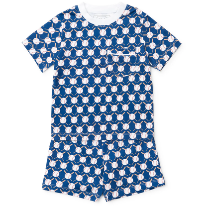 Lila and Hayes Charles Boys' Short Set - Up at Bat Baseball - Persnickety Shop