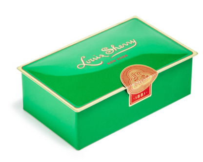Louis Sherry 2-Piece Box of Chocolate Truffle- FOREST GREEN-- Customer assumes risk of shipping in warmer weather.