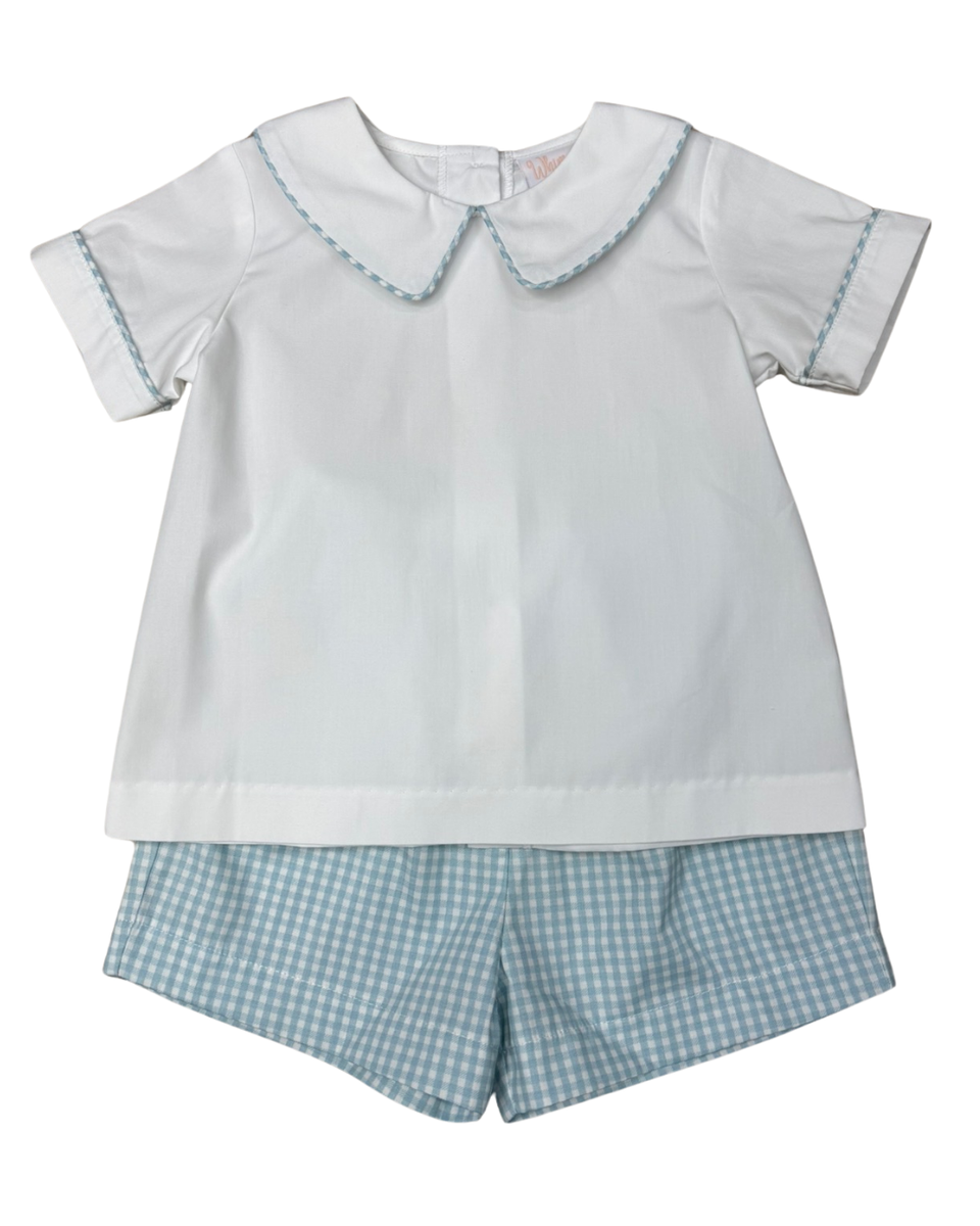 Hugo Plaid Collared Short set - Persnickety Shop