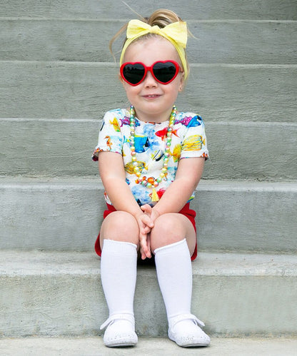 Jefferies Socks Classic White Nylon Knee High Socks 1 Pair - Persnickety Shop