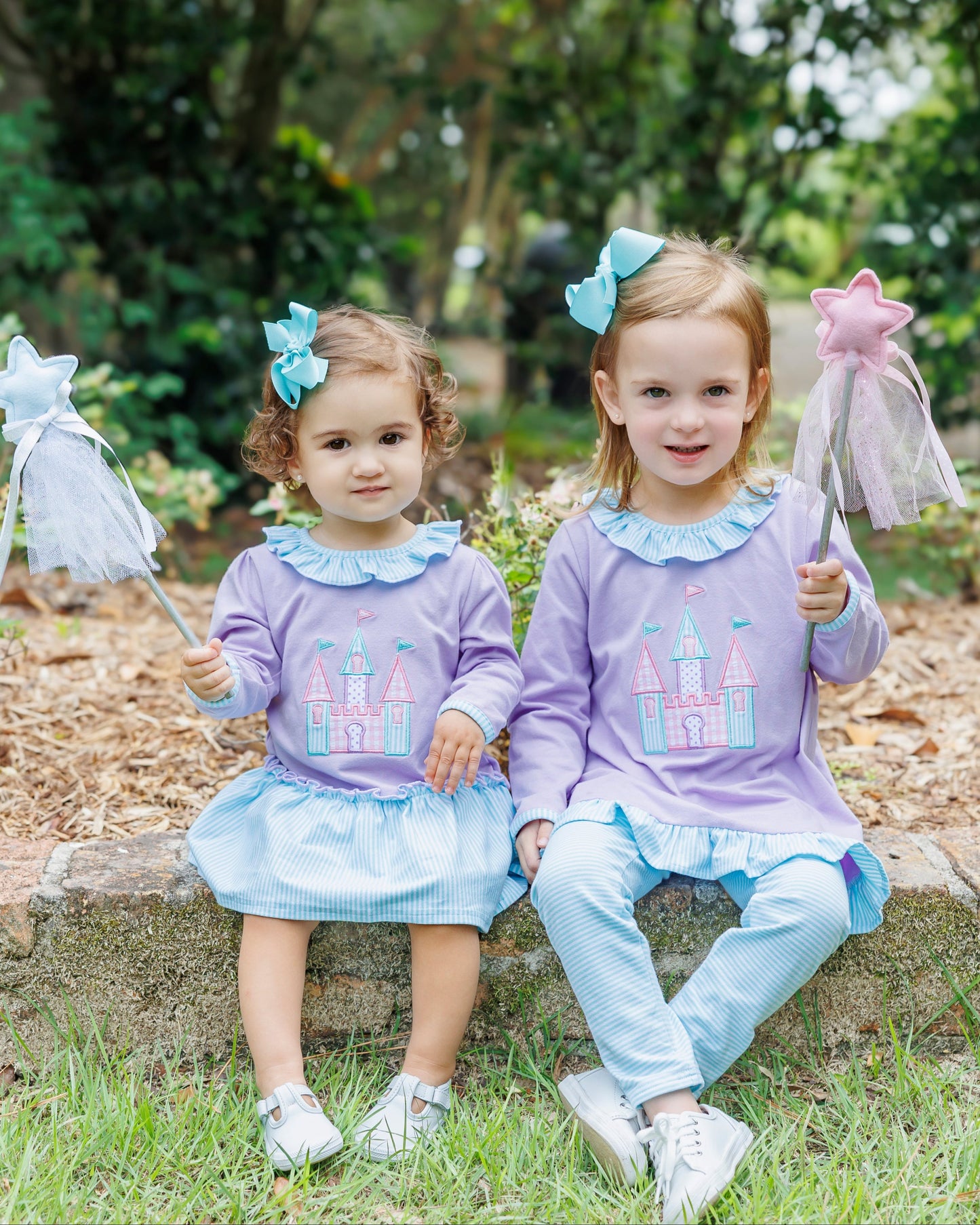 PRE-ORDER | Once Upon a Time Ruffle Pant Set Jellybean by Smock Candy - Persnickety Shop