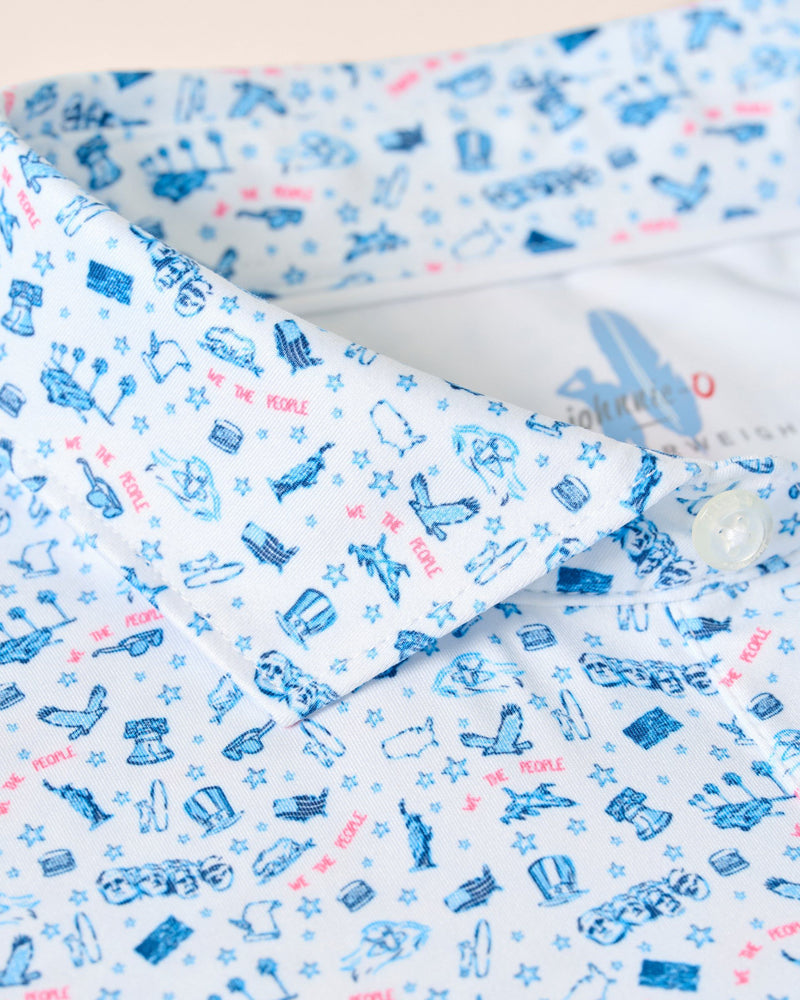 Johnnie-O Featherweight Performance JR Polo - JO Merica - Persnickety Shop