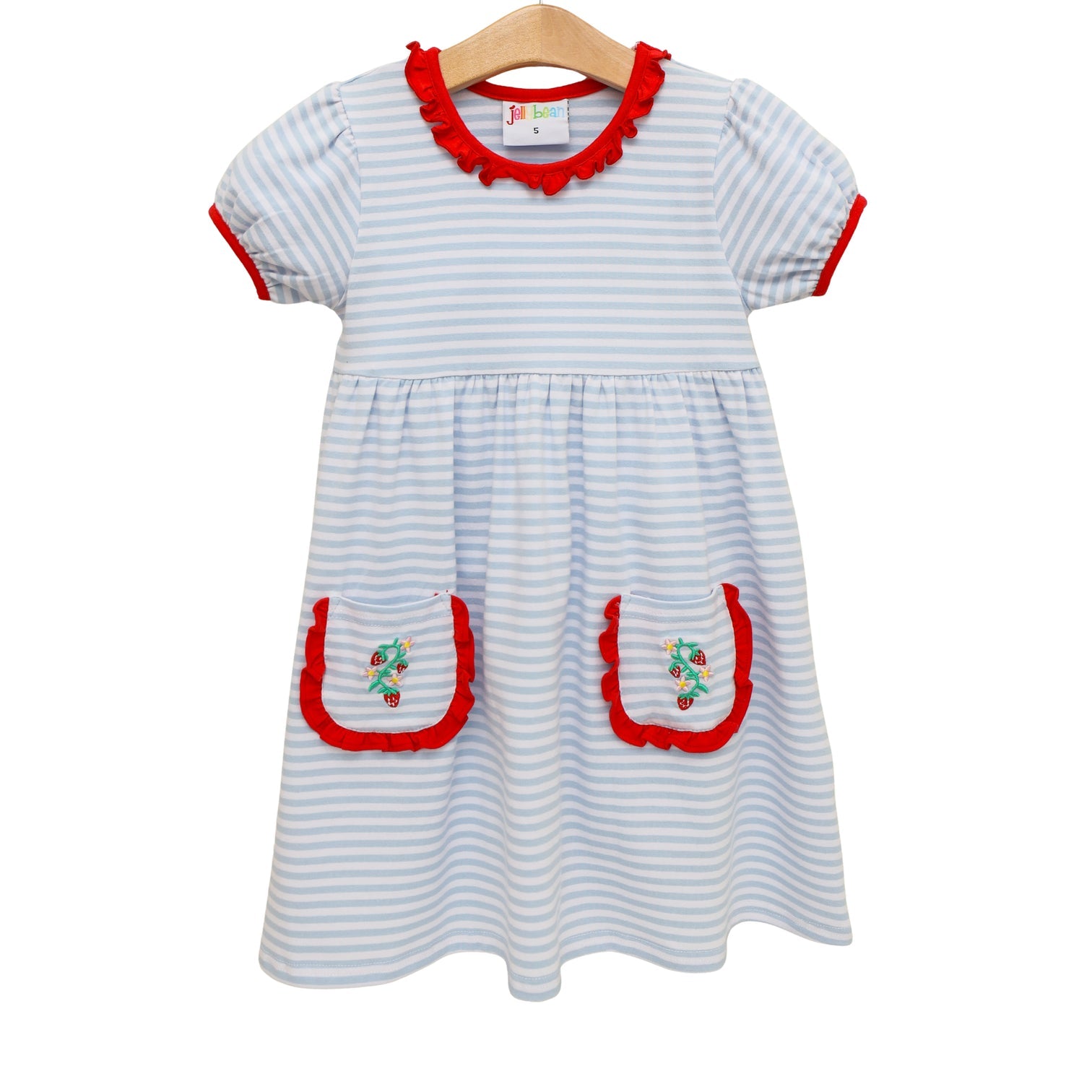 So Berry Sweet Ruffle Pocket Dress  by Jellybean by Smock Candy - Persnickety Shop