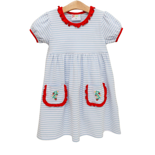 So Berry Sweet Ruffle Pocket Dress  by Jellybean by Smock Candy - Persnickety Shop