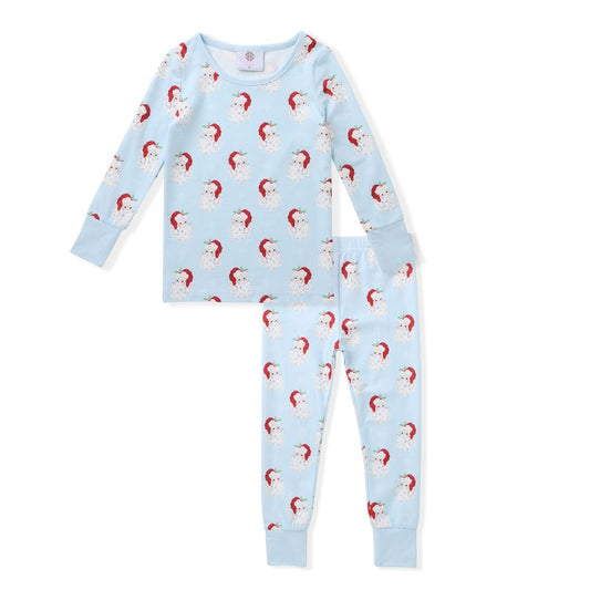 Swoon – Blue Santa Butterknit Pajama - Persnickety Shop