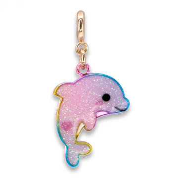 CHARM IT Gold Glitter Tie-Dye Dolphin Charm - Persnickety Shop