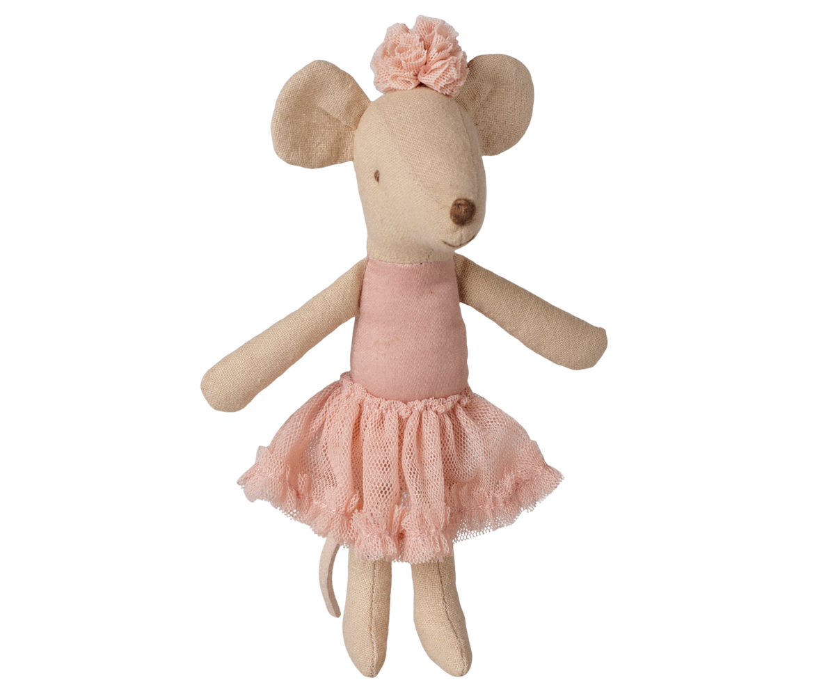 Maileg Ballerina mouse, Big sister - Light heather