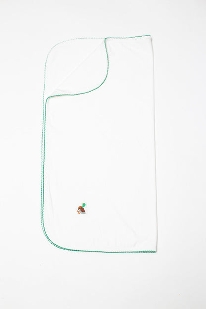 Goosies-  Mallard Embroidered Pip Blanket