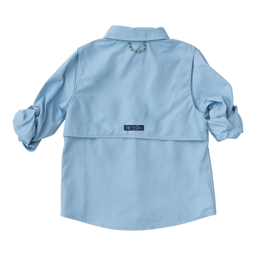 PRODOH Long Sleeve Founders Kids Fishing Shirt - Clear Sky - Persnickety Shop