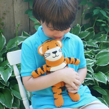 Zubels KAI THE TIGER KNIT DOLL 12"