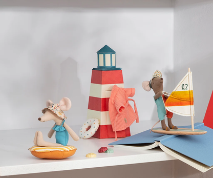 Maileg NEW Bathrobe, Mum mouse - Coral