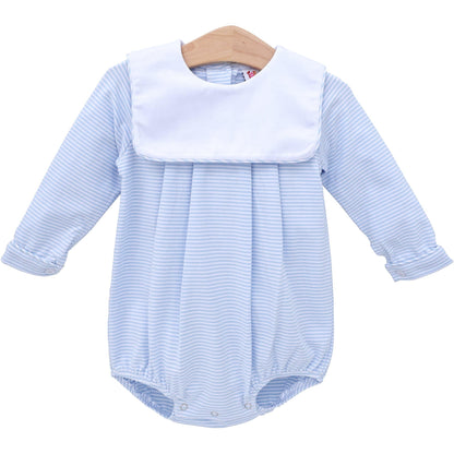 Jack Bubble - Light Blue Stripe  by Jellybeans Smock Candy - Persnickety Shop
