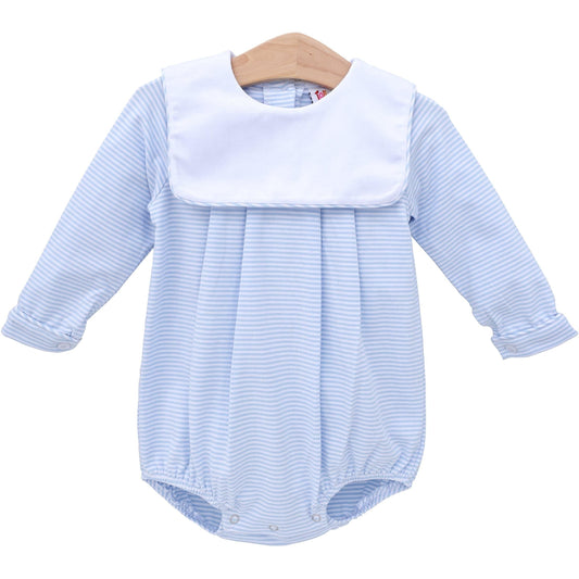 Jack Bubble - Light Blue Stripe  by Jellybeans Smock Candy - Persnickety Shop