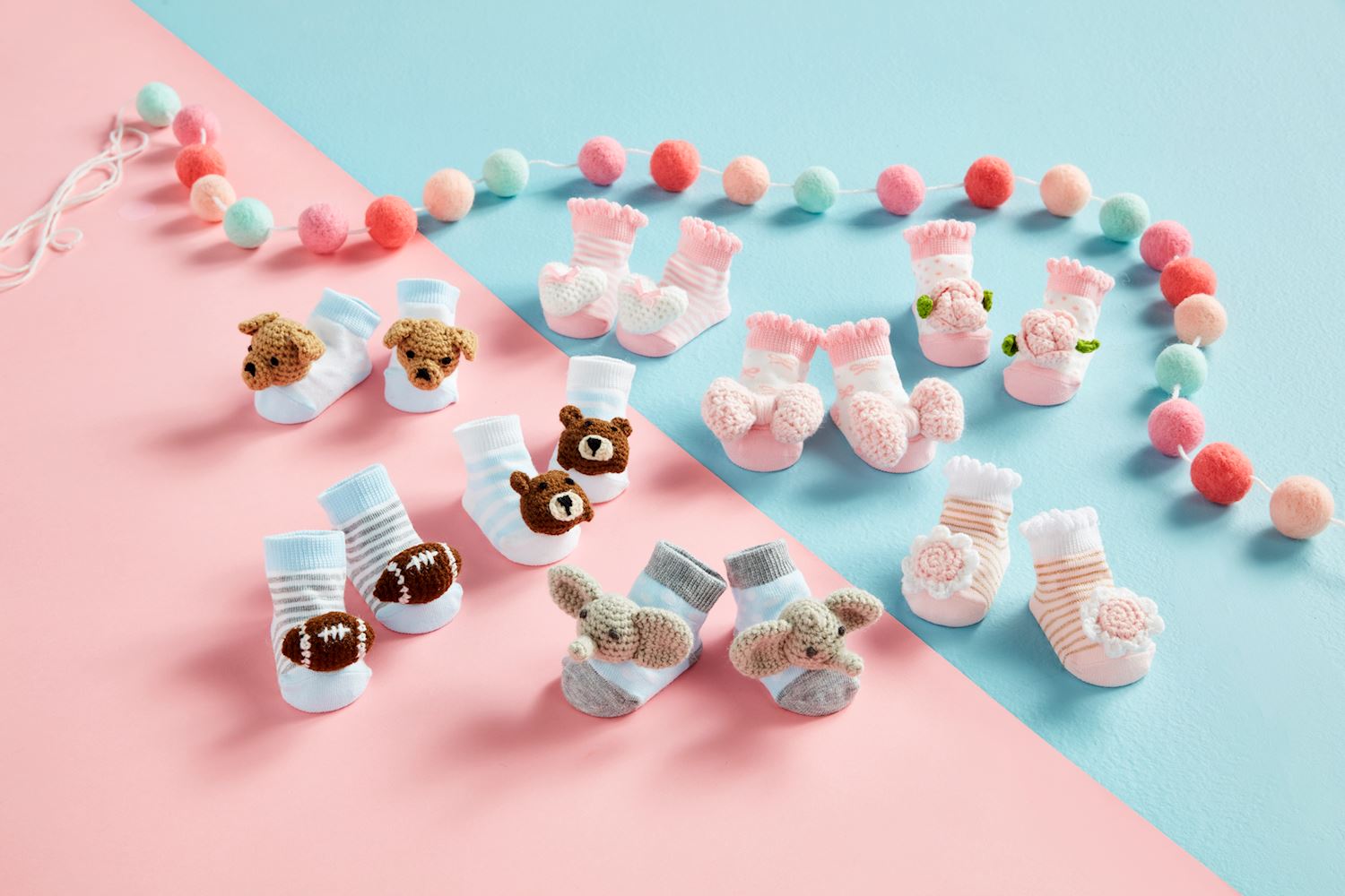 Crochet Rattle Toe Socks-8a - Persnickety Shop