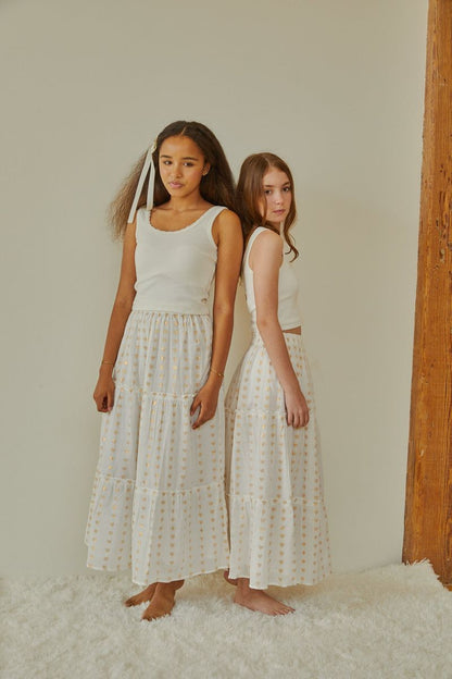 Stella White Ribbed Tank - Persnickety Shop