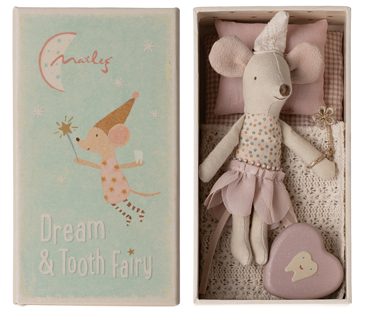 Tooth fairy mouse, Little sister in matchbox - Persnickety Shop
