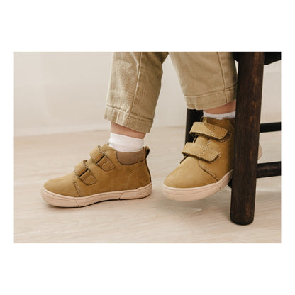 L'Amour SHOES  | BOYS OTIS MID-TOP DOUBLE VELCRO LEATHER SNEAKER