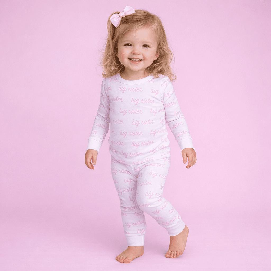 Magnolia Baby Big Sister Print Long Pajamas - Persnickety Shop