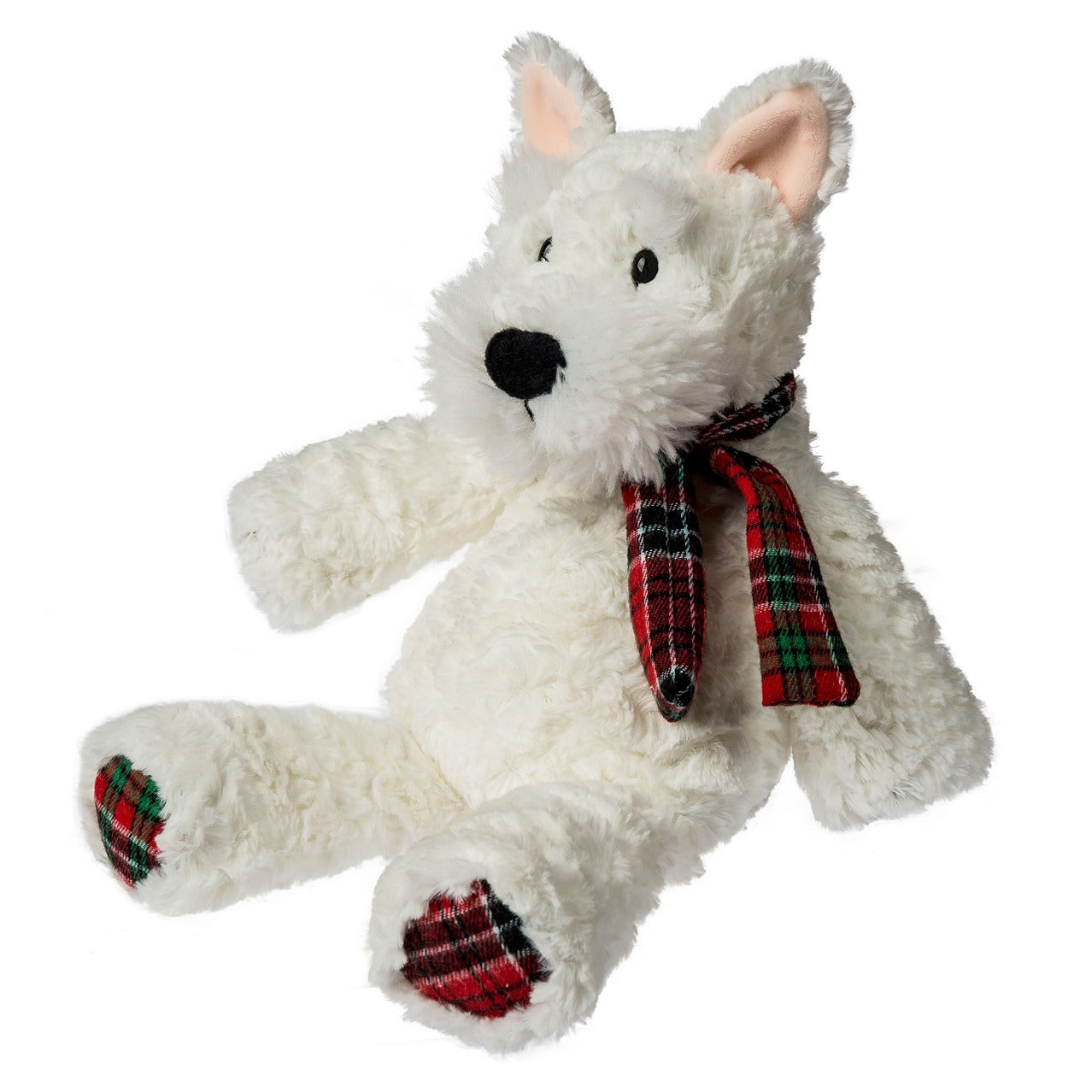 Marshmallow Tartan Terrier  13"- Christmas Plush Toy - Persnickety Shop