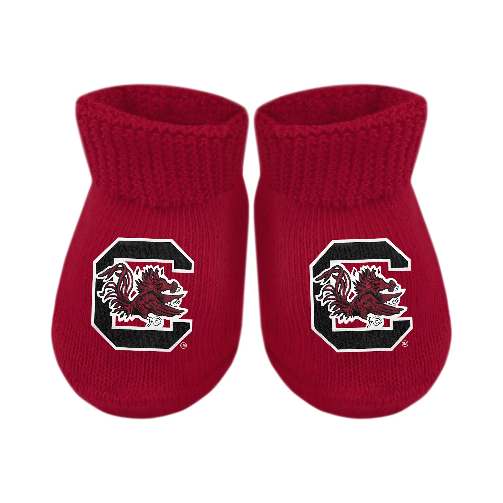 South Carolina Gamecock Gift Box Baby Booties - Persnickety Shop