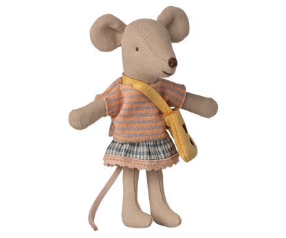 Maileg Little sister mouse with bag