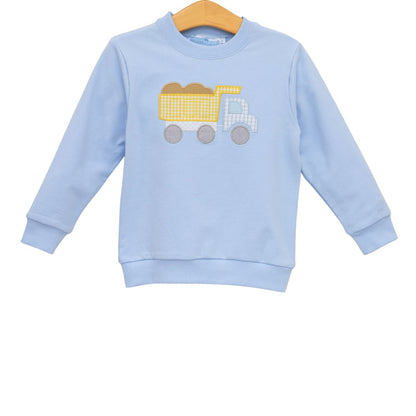Trotter Street Kids French Terry Pullover- Dump Truck