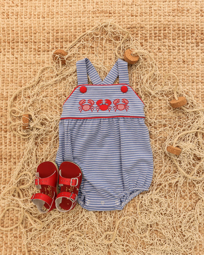 Jellybean Boy Coastal Crabs Sunsuit - Persnickety Shop