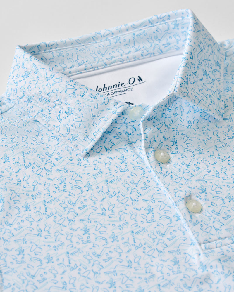 Johnnie-O Performance Jr. Jersey Polo - Beach Break - Persnickety Shop
