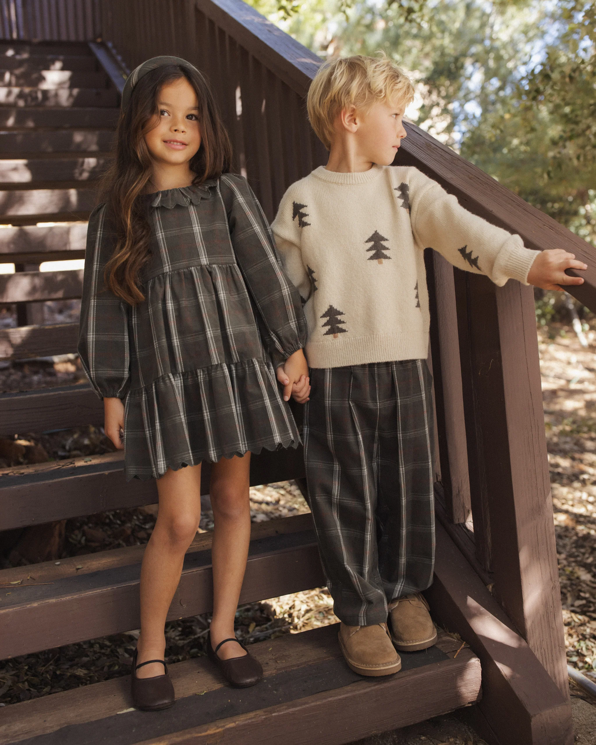RYLEE + CRU ASPEN SWEATER TREE JACQUARD