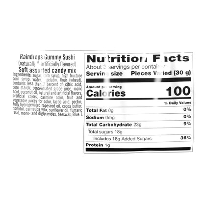 Raindrops Candy Sushi Mini Bento Box 9 Piece - Persnickety Shop