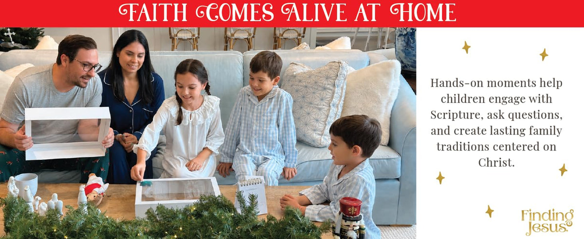 Finding Jesus Countdown to Christmas Kit for Families Puzzle Book Box Set