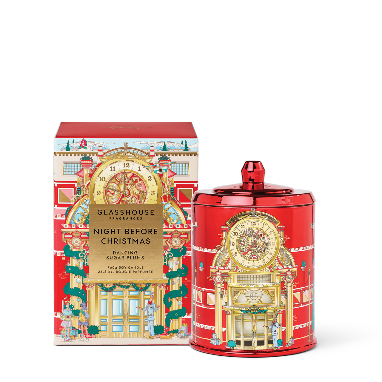 Glasshouse Fragrances Night Before Christmas Candle, 13.4 fl.oz - Persnickety Shop