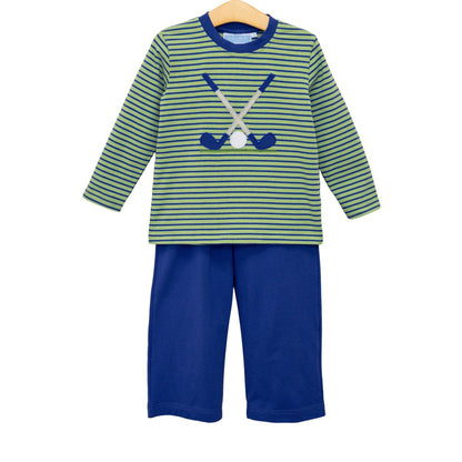 Trotter Street Kids Boy Golf Pant Set