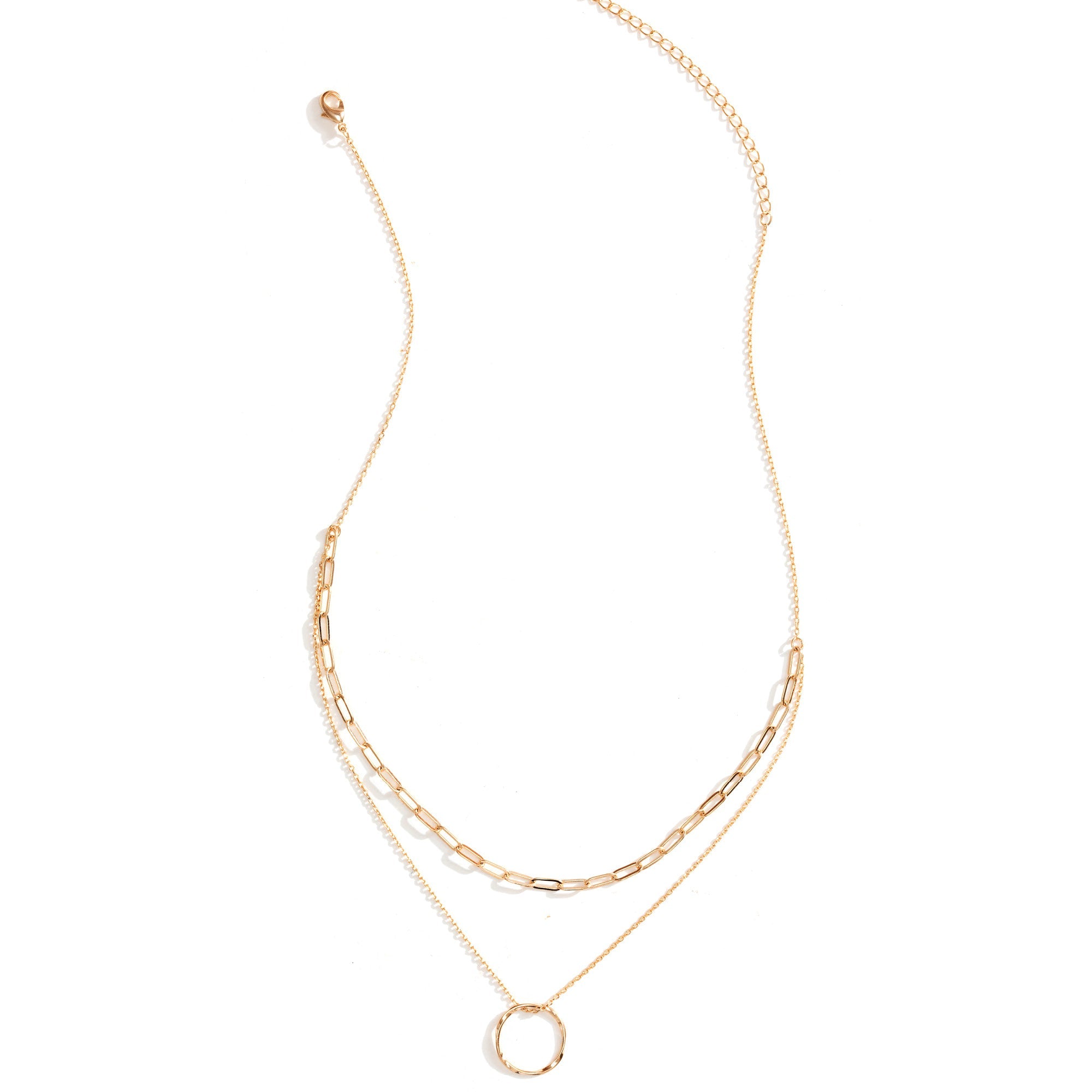 Delicate Double Appeal Ring Necklace - Persnickety Shop