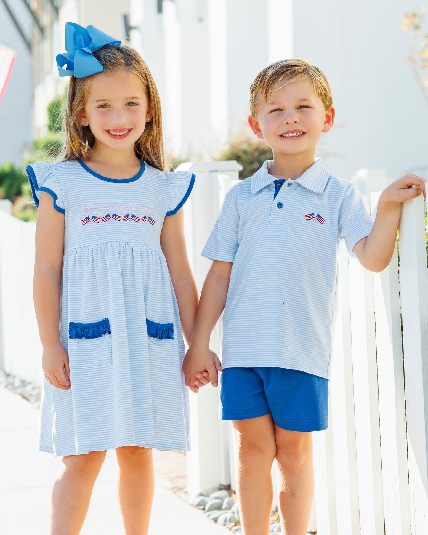 Jellybean Boy's Let Freedom Ring Michael Polo Short Set
