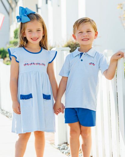 Jellybean Boy's Let Freedom Ring Michael Polo Short Set